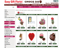 Tablet Screenshot of easygiftflorist.com